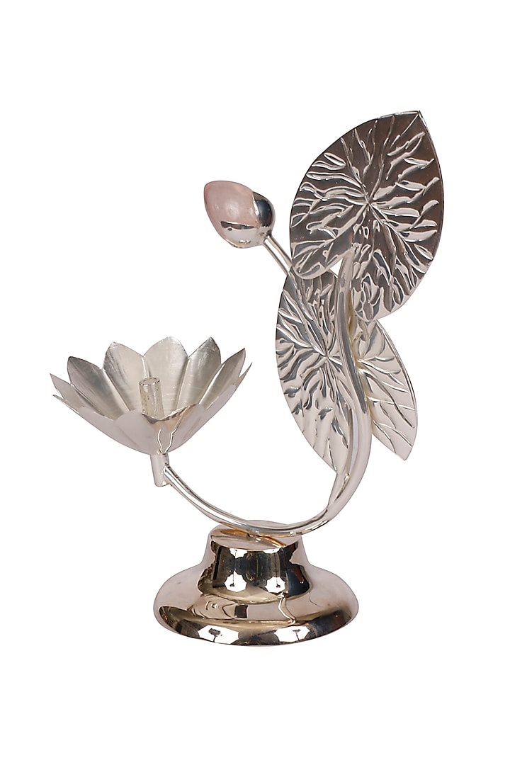 Silver Brass & Resin Incense Stand by Siansh by Sunita Aggarwal