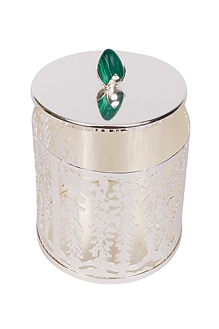 Silver Brass & Resin Container by Siansh by Sunita Aggarwal