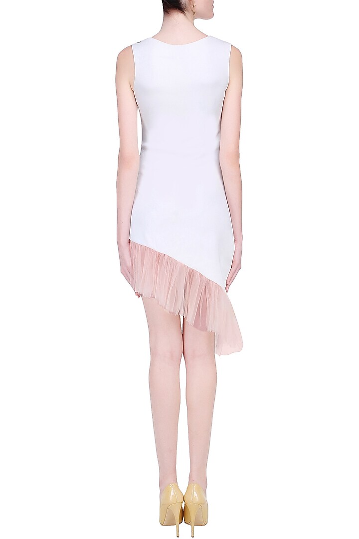 Separmint bettle motifs asymmetric ruched midi dress available only at Pernia's Pop Up Shop.
