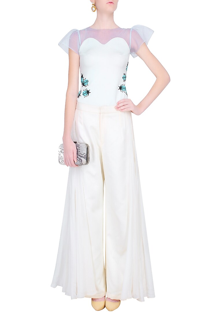 Separmint beetle motifs sleek bodysuit available only at Pernia's Pop Up Shop.