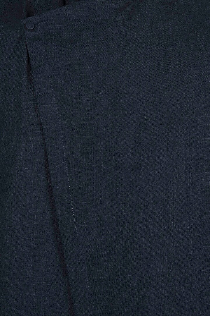 Navy blue asymmetric jacket by Son Of A Noble SNOB at Pernia's Pop Up Shop