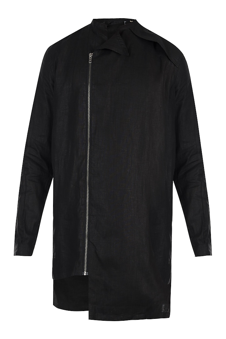 Black linen shacket by Son Of A Noble SNOB