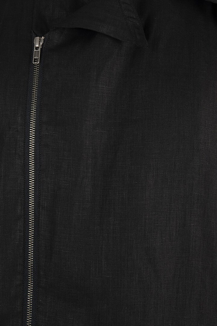 Black linen shacket by Son Of A Noble SNOB at Pernia's Pop Up Shop