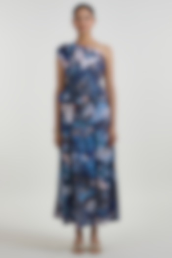 Multi-Colored Linen Blend Mosaic Printed Skirt Set by Sobariko at Pernia's Pop Up Shop