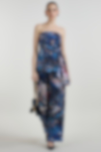 Multi-Colored Linen Blend Mosaic Printed Co-Ord Set by Sobariko at Pernia's Pop Up Shop