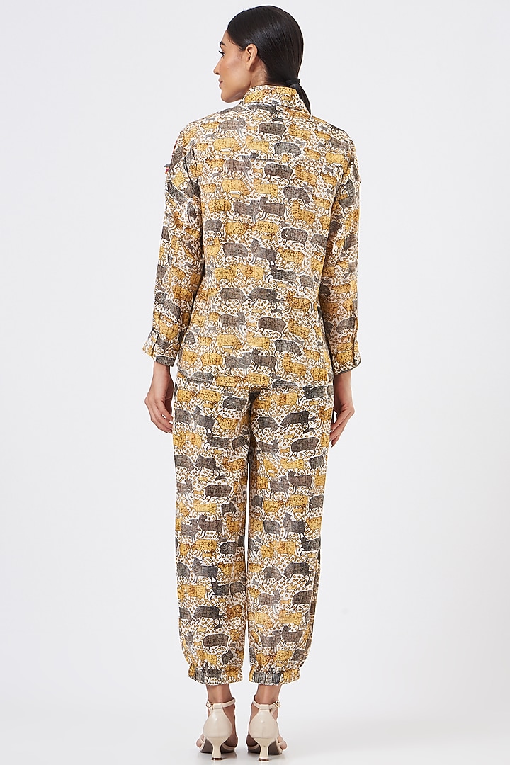 Multi-Coloured Printed Pant Set by Sonali Gupta at Pernia's Pop Up Shop