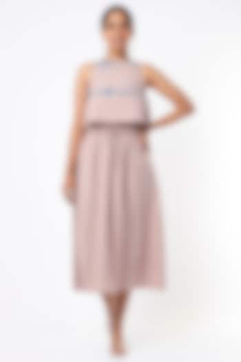Rose Organic Khadi Skirt Set by SOMETHING SUSTAINABLE