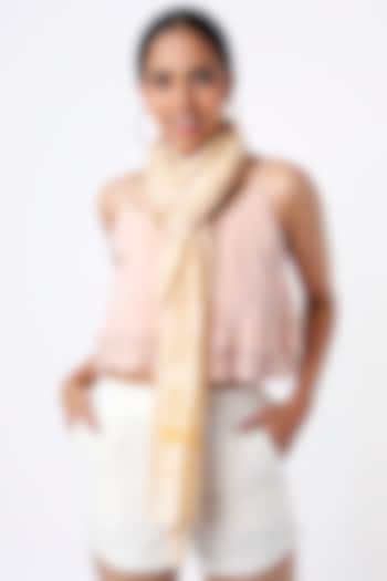 Pale Yellow Tie-Dye Scarf by SOMETHING SUSTAINABLE