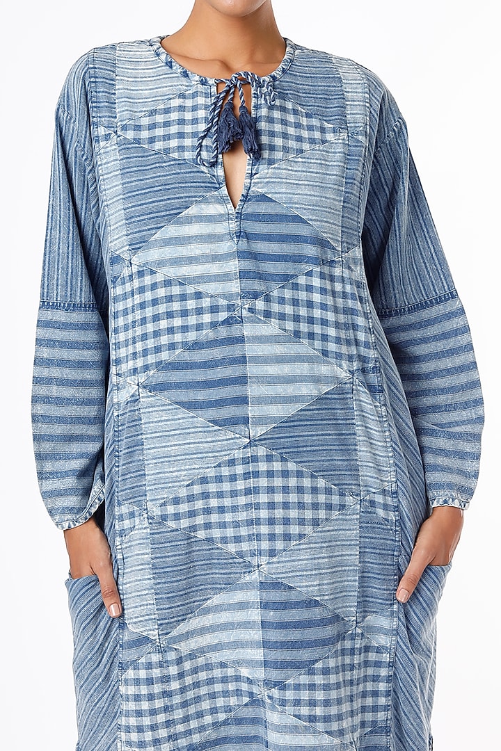Cobalt Blue Two-Way Kaftan Summer Dress by Sonica Sarna at Pernia's Pop Up Shop