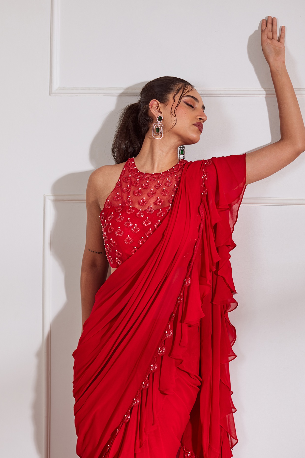 Red Sarees Shades with Delicate & Heavy Golden Borders