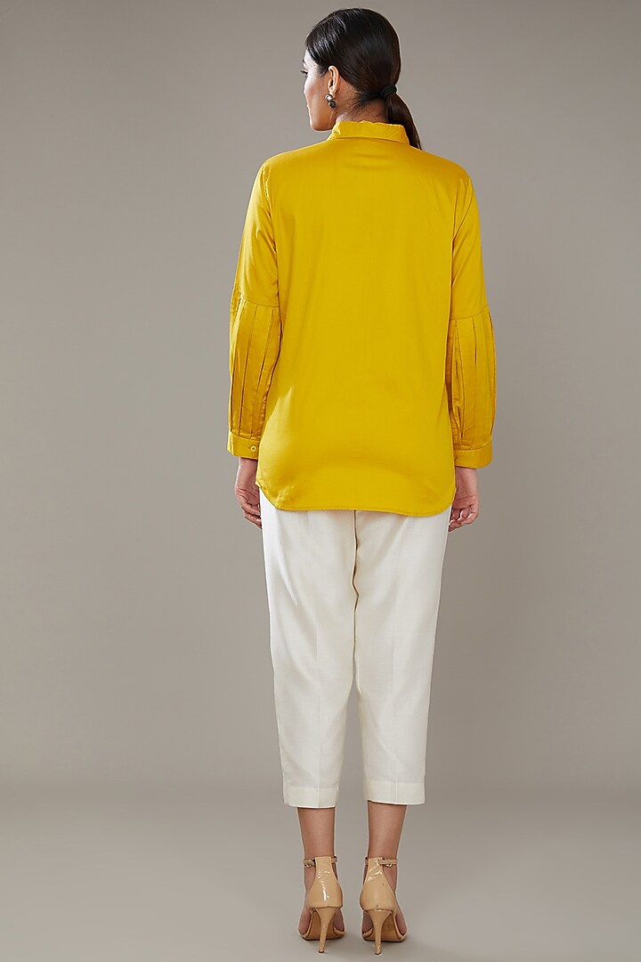 Off-white Chanderi Co-Ord Set by SONAL PASRIJA at Pernia's Pop Up Shop