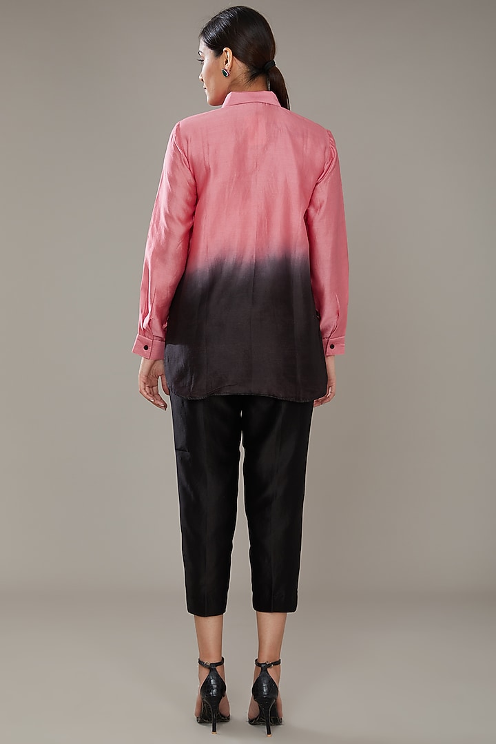 Black Chanderi Co-Ord Set by SONAL PASRIJA at Pernia's Pop Up Shop