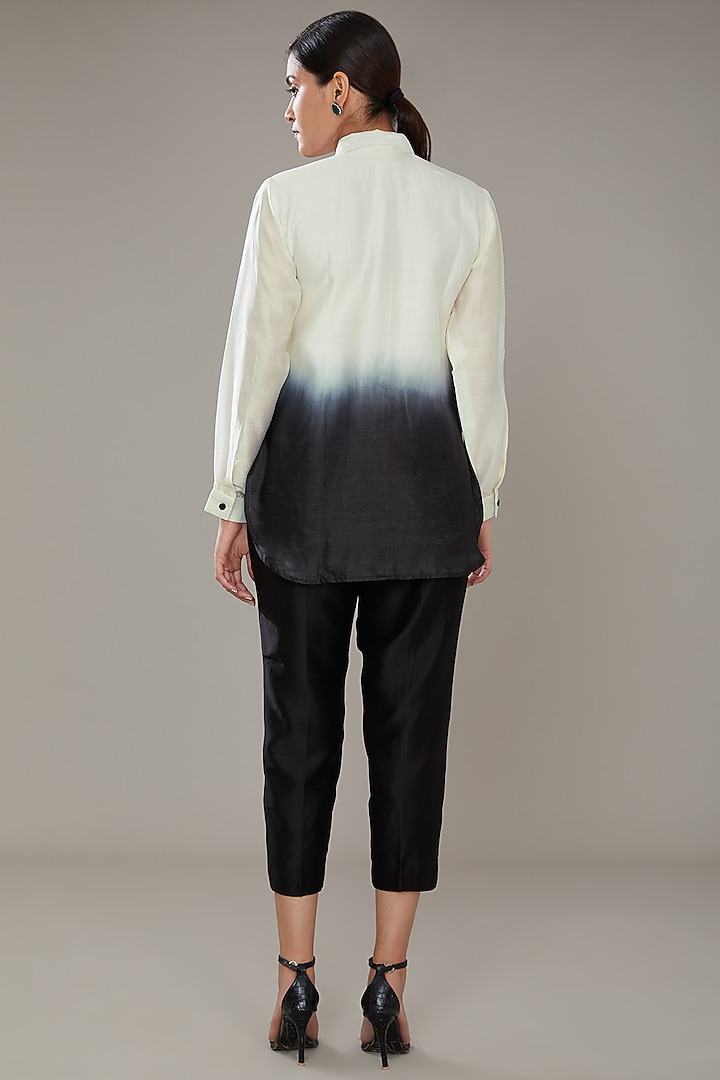 Black Chanderi Co-Ord Set by SONAL PASRIJA at Pernia's Pop Up Shop