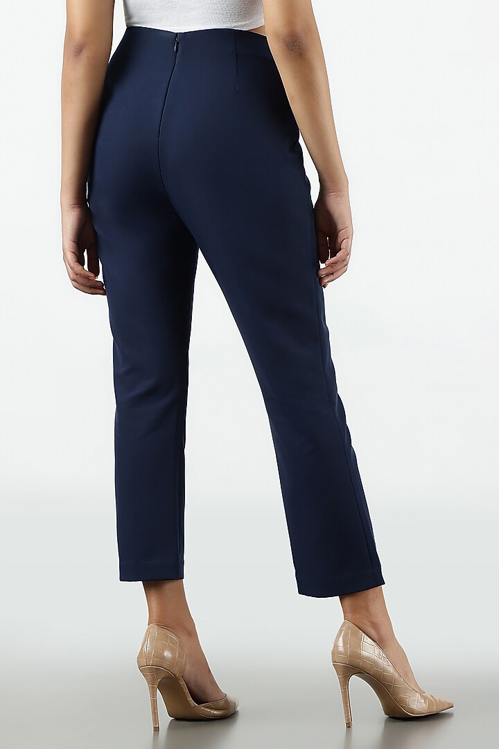 Blue Banana Crepe Pant by Sonal Singh at Pernia's Pop Up Shop