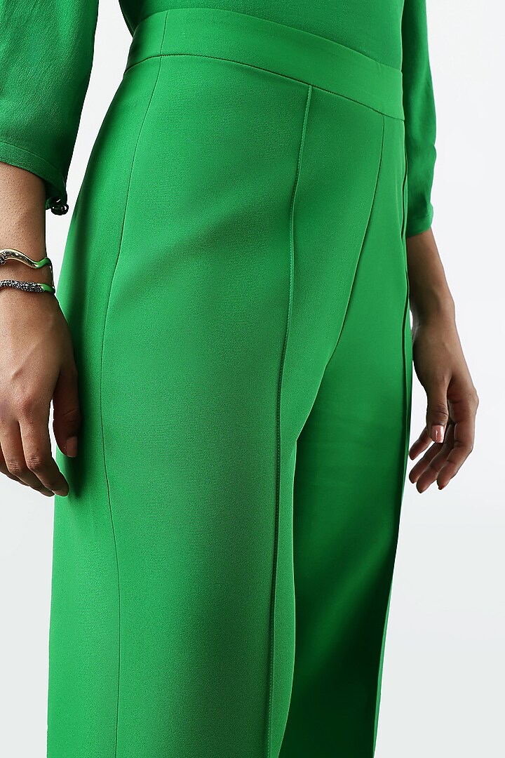 Everglades Banana Crepe Pant by Sonal Singh at Pernia's Pop Up Shop