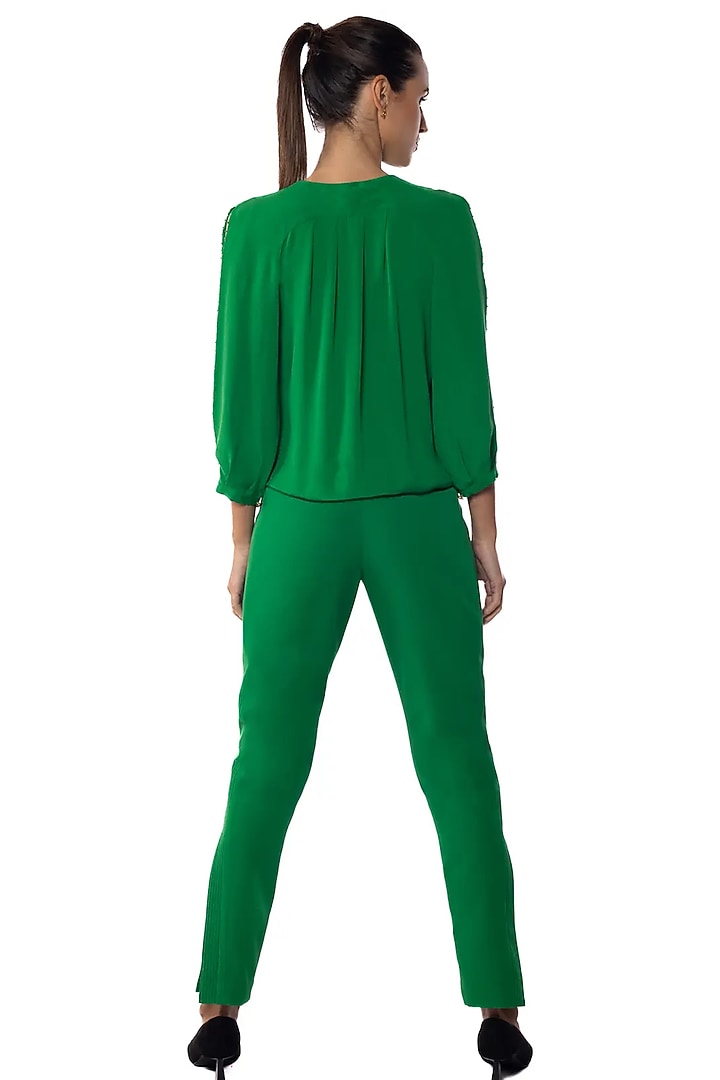 Everglades Banana Crepe Pants by Sonal Singh at Pernia's Pop Up Shop