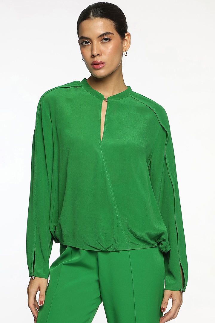 Everglades Silk Crepe Top by Sonal Singh at Pernia's Pop Up Shop