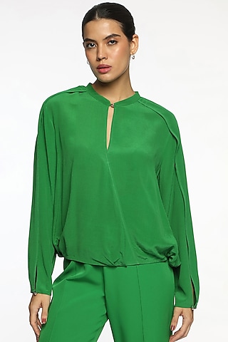 Everglades Silk Crepe Top by Sonal Singh