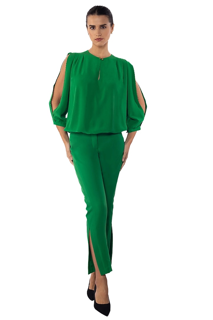 Everglades Silk Crepe Embellished Top by Sonal Singh at Pernia's Pop Up Shop