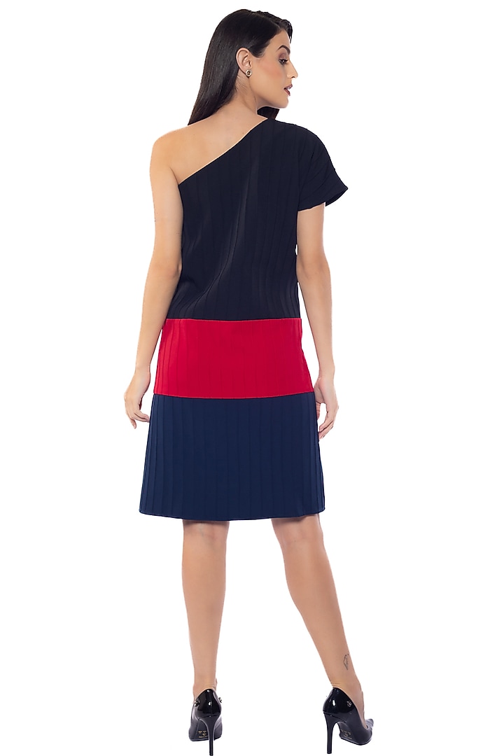 Multi-Colored Banana Crepe Summer Dress by Sonal Singh at Pernia's Pop Up Shop