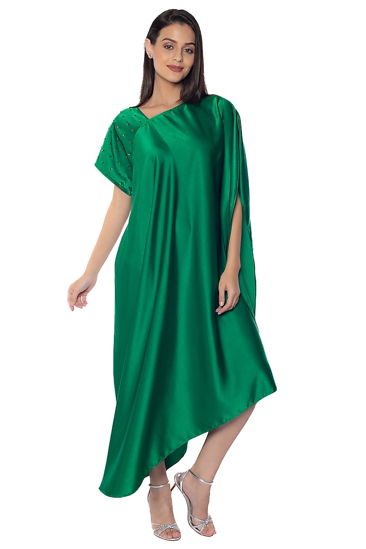 Everglades Satin Vacation Dress by Sonal Singh at Pernia's Pop Up Shop