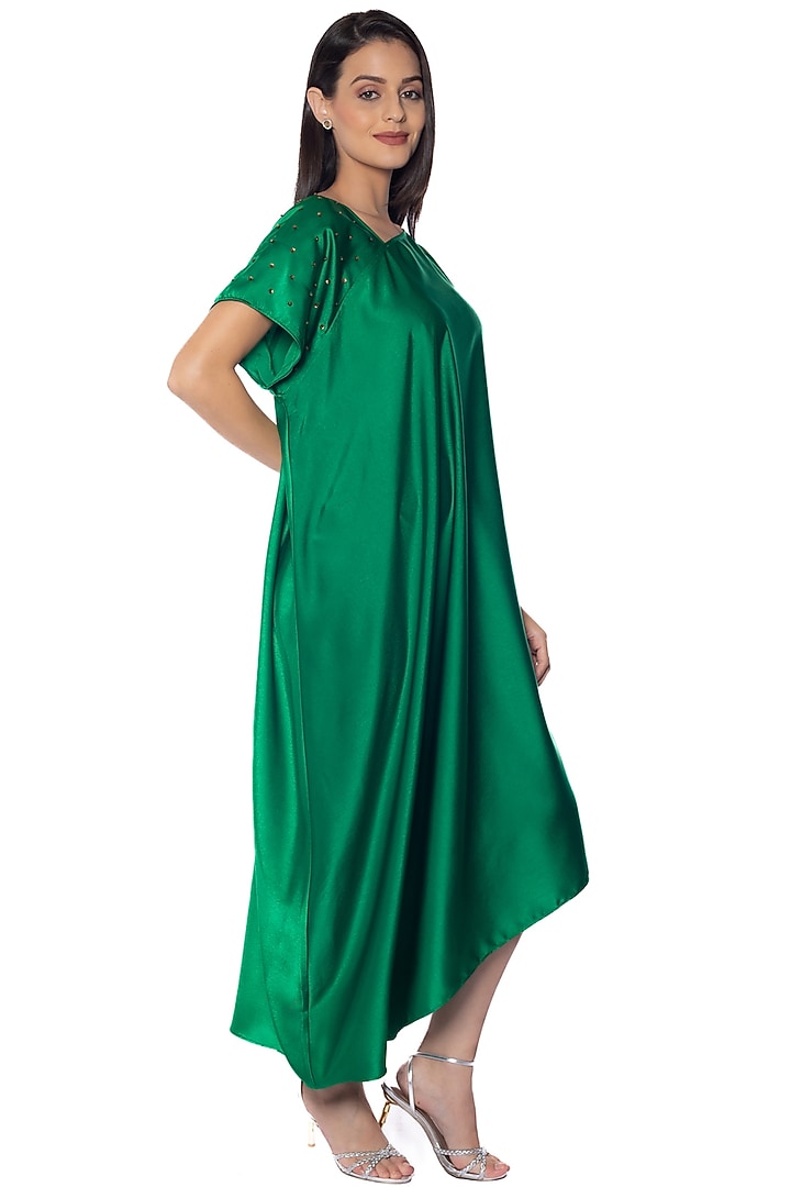 Everglades Satin Vacation Dress by Sonal Singh at Pernia's Pop Up Shop