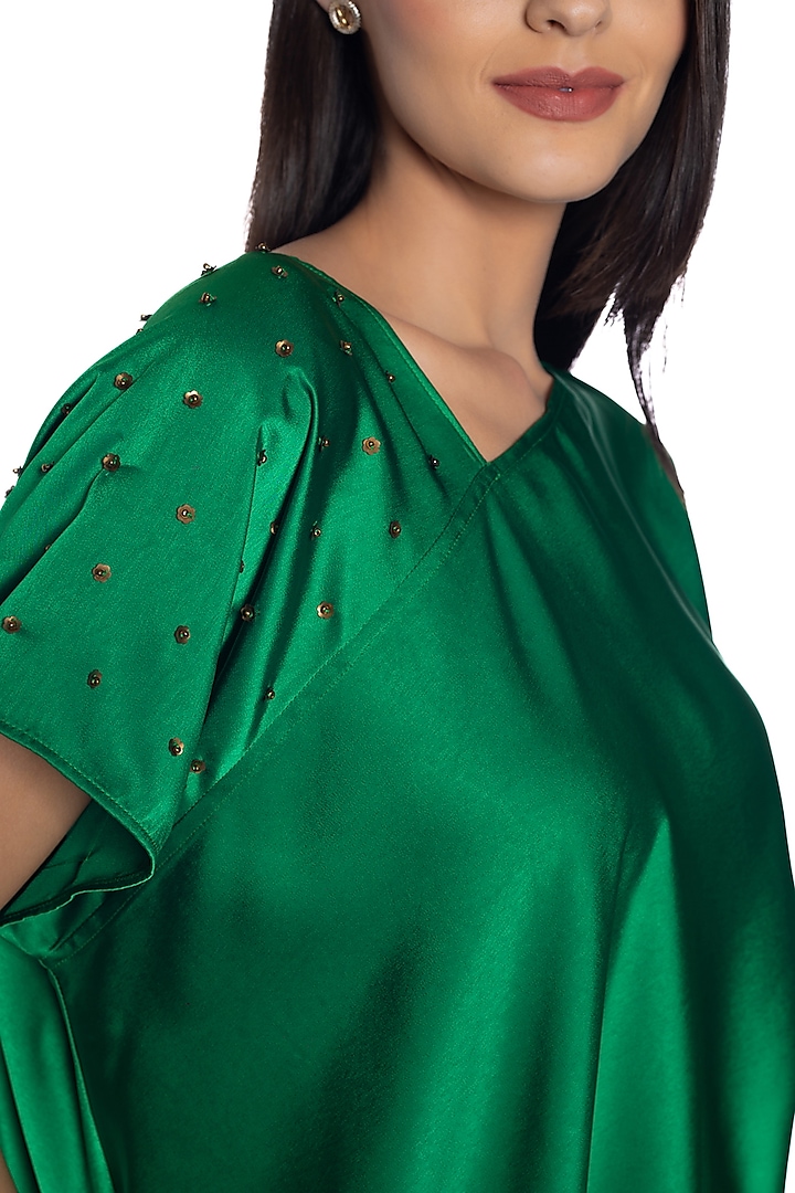 Everglades Satin Vacation Dress by Sonal Singh at Pernia's Pop Up Shop