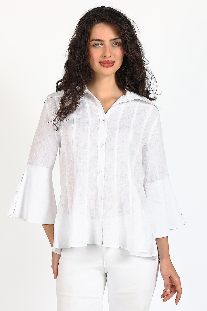 White Linen Co-Ord Set by Sonal Singh at Pernia's Pop Up Shop