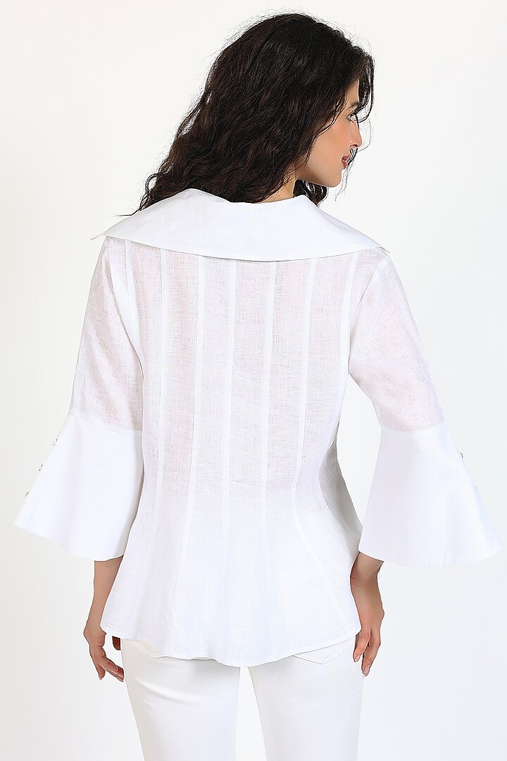White Linen Co-Ord Set by Sonal Singh at Pernia's Pop Up Shop