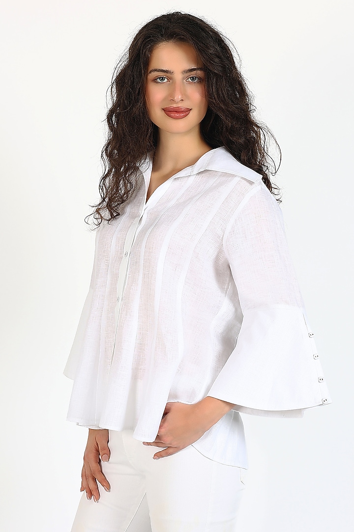 White Linen Co-Ord Set by Sonal Singh at Pernia's Pop Up Shop