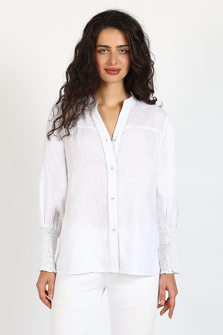 White Linen Co-Ord Set by Sonal Singh at Pernia's Pop Up Shop