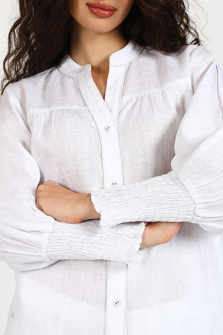 White Linen Co-Ord Set by Sonal Singh at Pernia's Pop Up Shop
