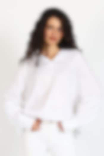 White Linen Co-Ord Set by Sonal Singh at Pernia's Pop Up Shop