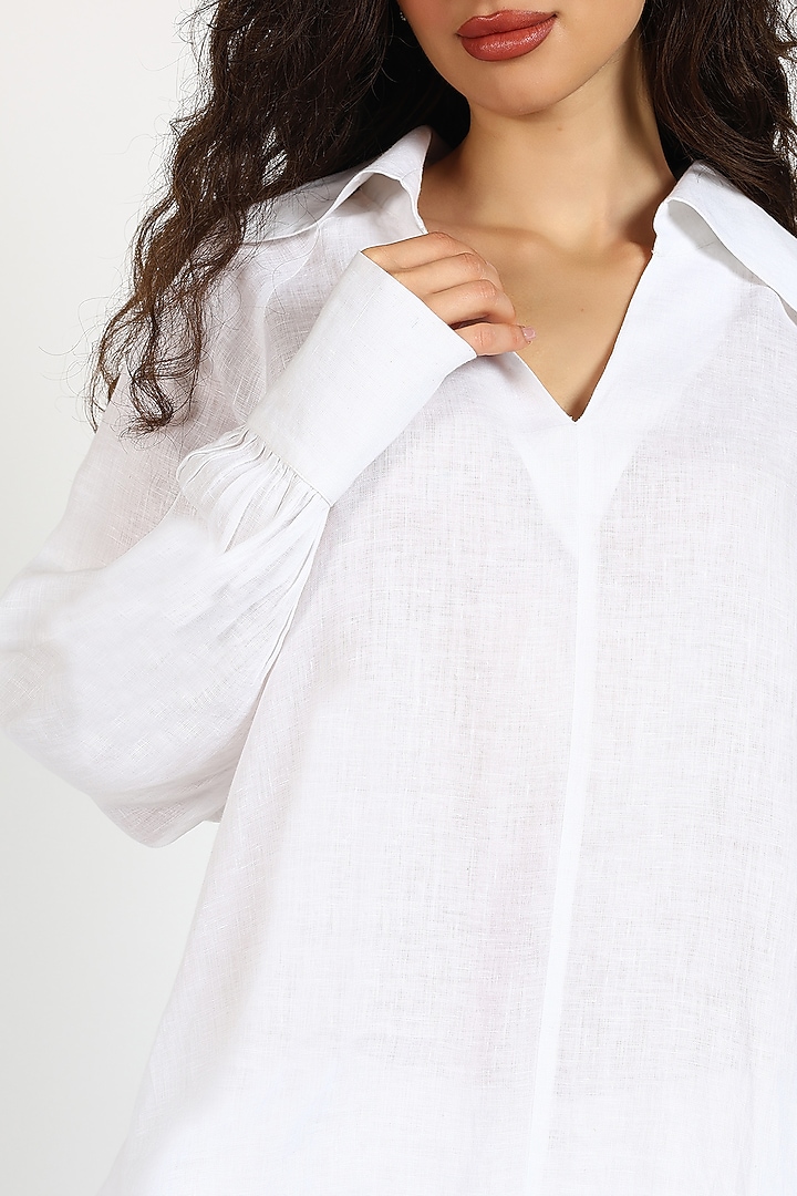 White Linen Co-Ord Set by Sonal Singh at Pernia's Pop Up Shop