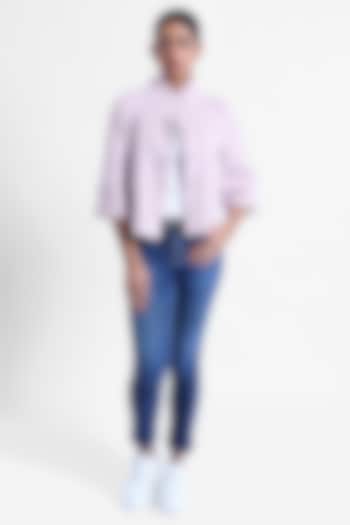 Pink Tweed Swing Jacket by Sonal Singh at Pernia's Pop Up Shop