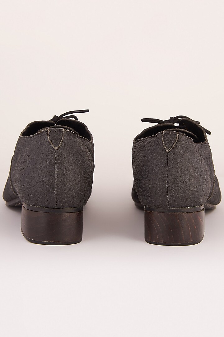 Charcoal Black Handcrafted & Embroidered Sandals by Sole Stories at Pernia's Pop Up Shop