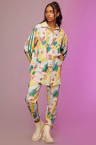 Multi-Colored Cotton Printed Co-Ord Set by Label SO US