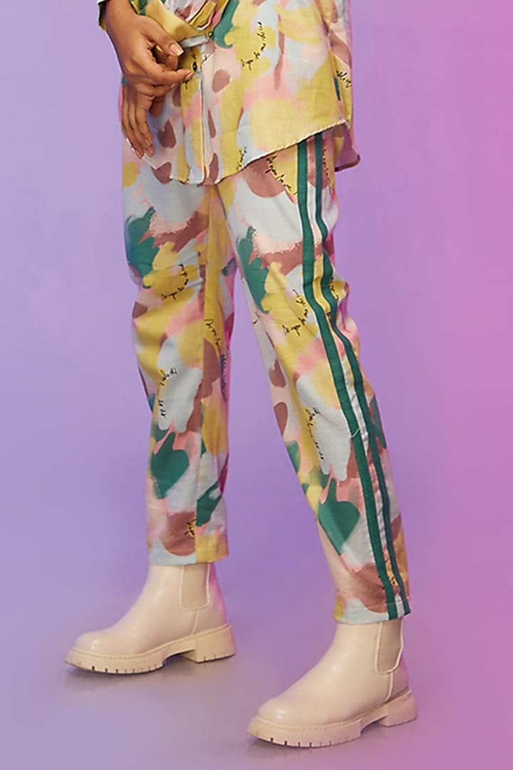 Multi-Colored Cotton Printed Co-Ord Set by Label SO US at Pernia's Pop Up Shop