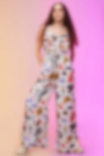 Multi-Colored Cotton Printed Jumpsuit by Label SO US