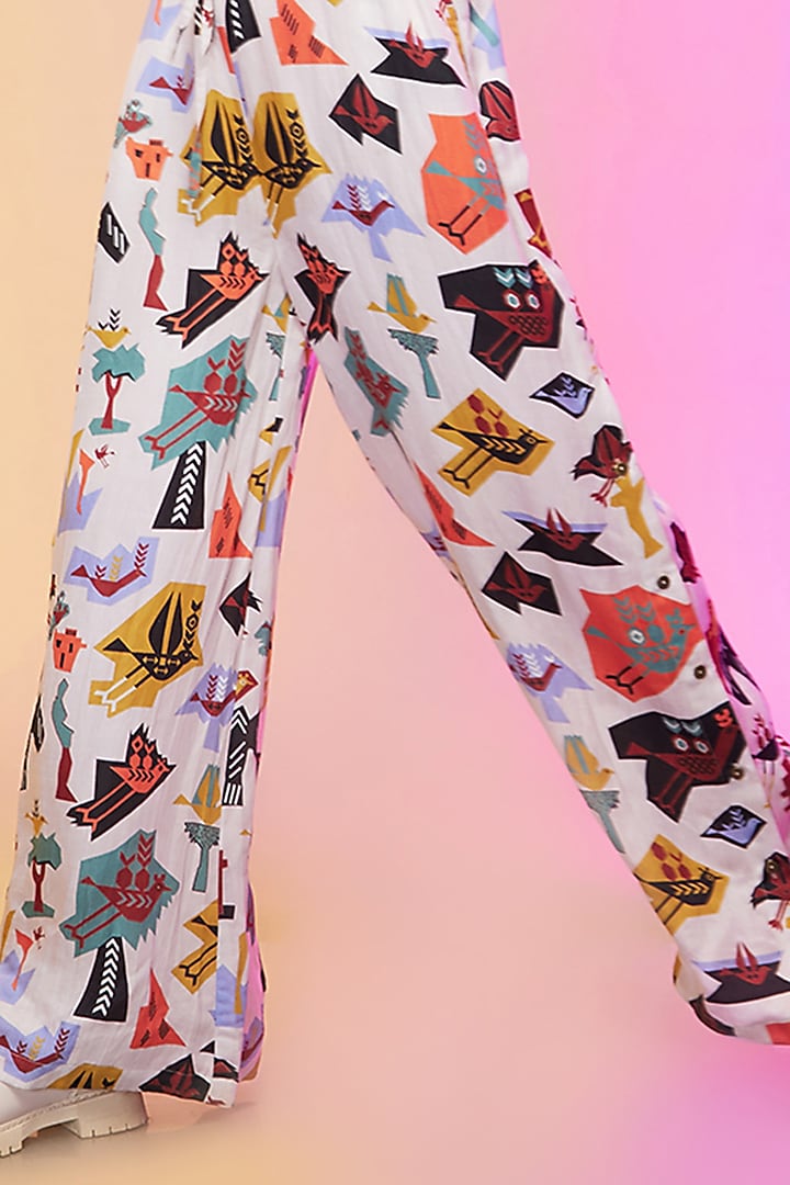 Multi-Colored Cotton Printed Jumpsuit by Label SO US at Pernia's Pop Up Shop