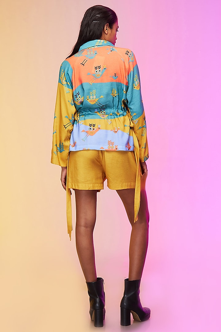Multi-Colored Cotton Printed Co-Ord Set by Label SO US at Pernia's Pop Up Shop
