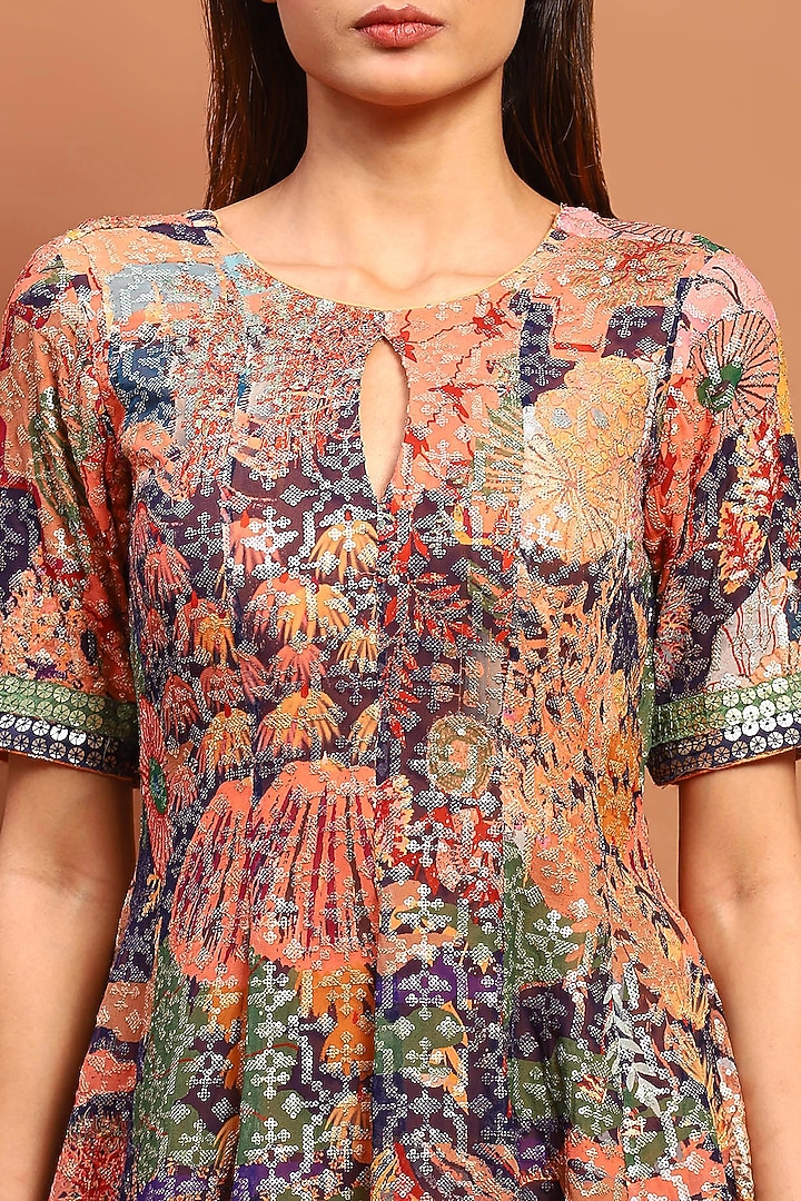 Multi-Colored Cotton Blend Gharara Set by Soniya G at Pernia's Pop Up Shop