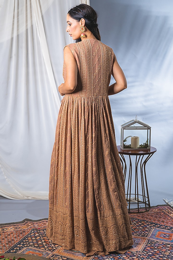 Blush Pink Wedding Lehenga Set in Lucknowi by Soniya G at Pernia's Pop Up Shop