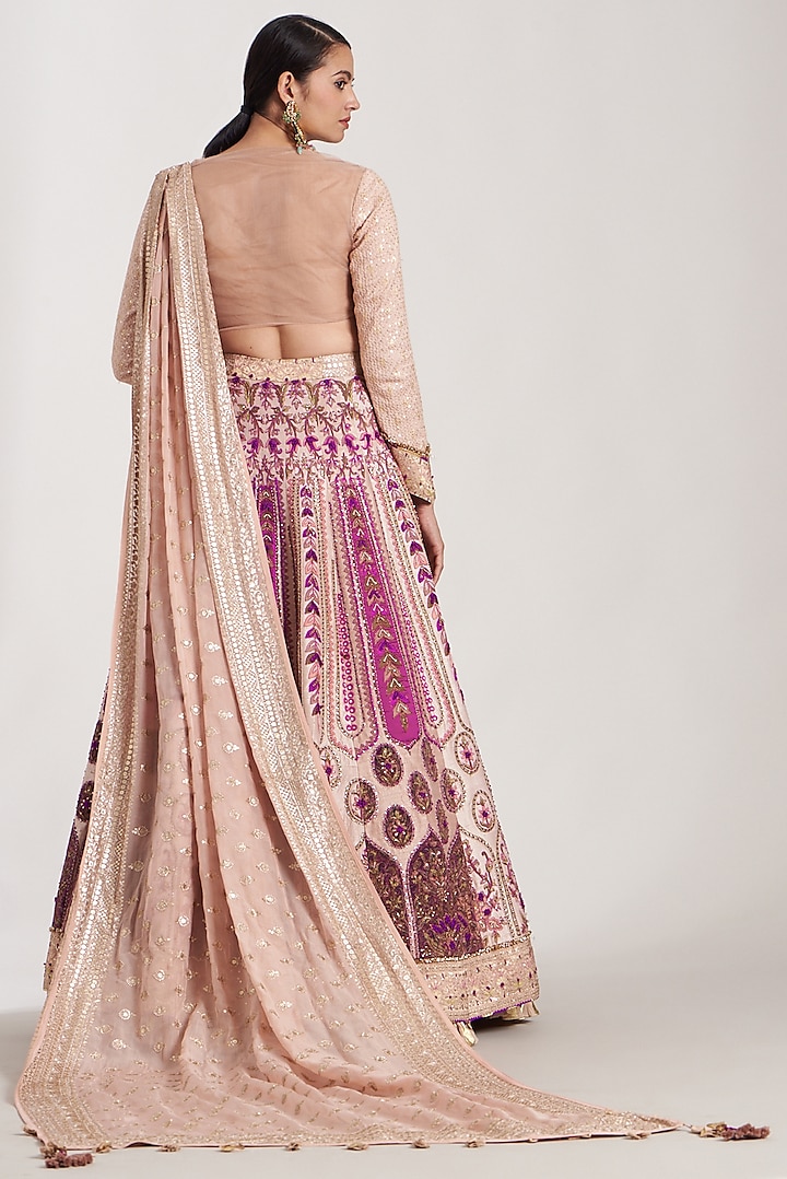 Multi-Colored Embroidered Bridal Lehenga Set by Soniya G at Pernia's Pop Up Shop