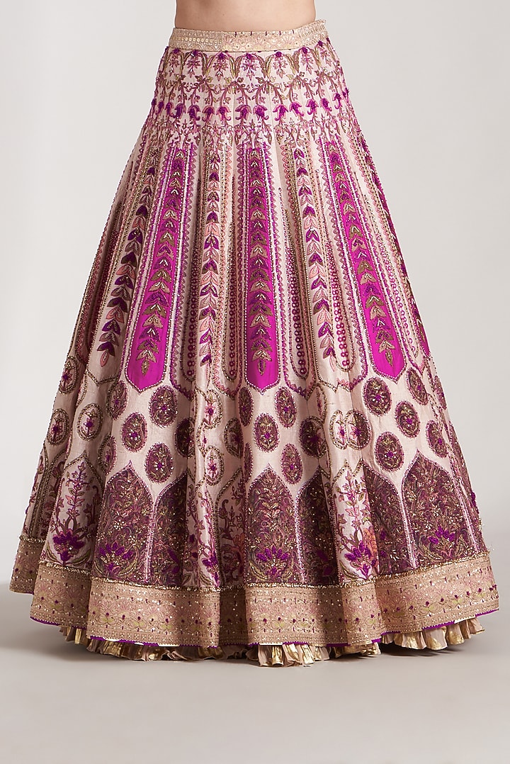 Multi-Colored Embroidered Bridal Lehenga Set by Soniya G at Pernia's Pop Up Shop