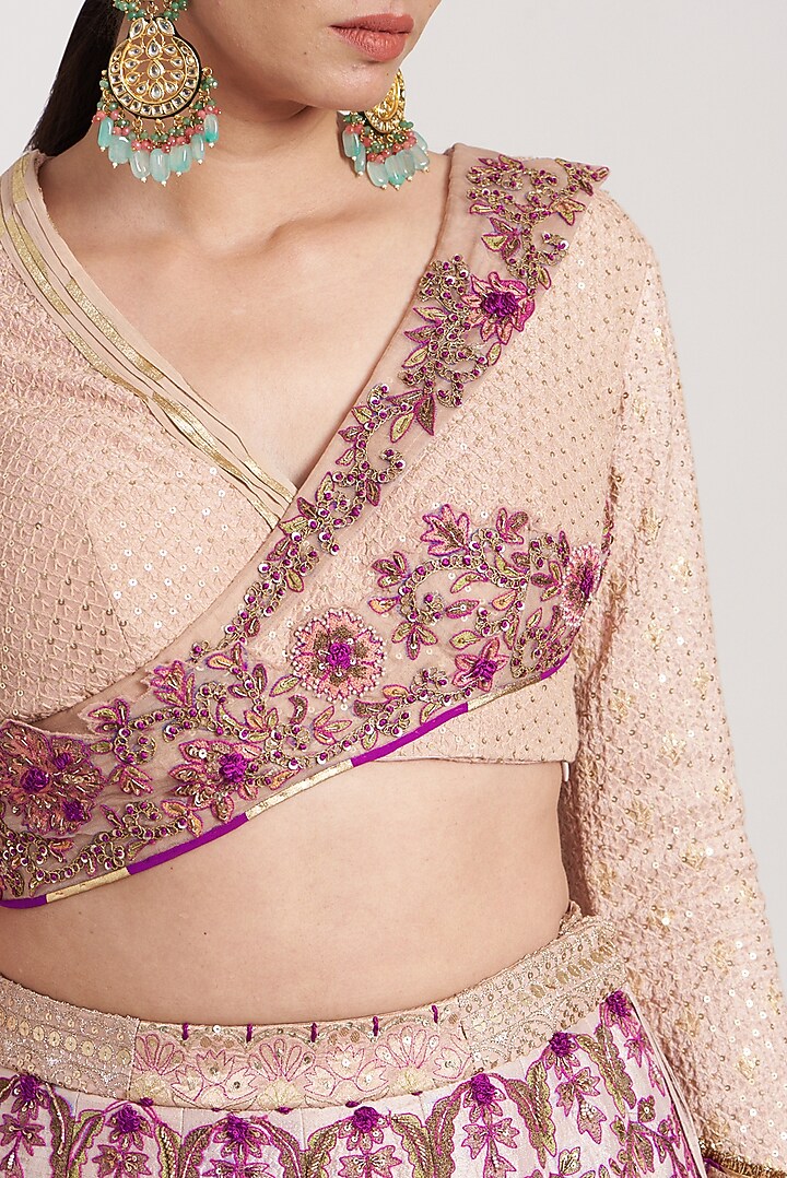 Multi-Colored Embroidered Bridal Lehenga Set by Soniya G at Pernia's Pop Up Shop