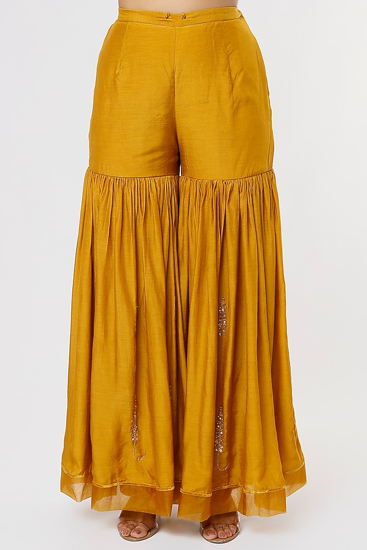 Mehendi Green Embroidered Wedding Anarkali Set by Sozenkari at Pernia's Pop Up Shop