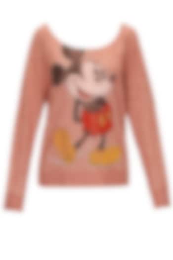 Rust mickey mouse sweatshirt available only at Pernia's Pop-Up Shop.