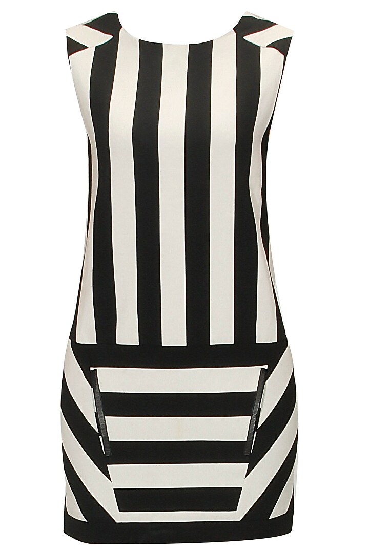 Maje- Black and white striped dress available only at Pernia's Pop-Up Shop.