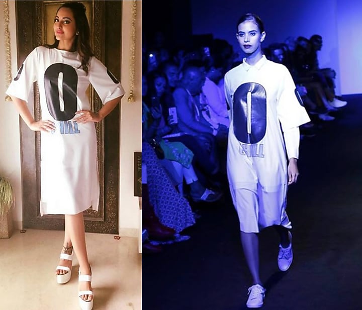 White "O Chill" beaded calf length dress available only at Pernia's Pop Up Shop.